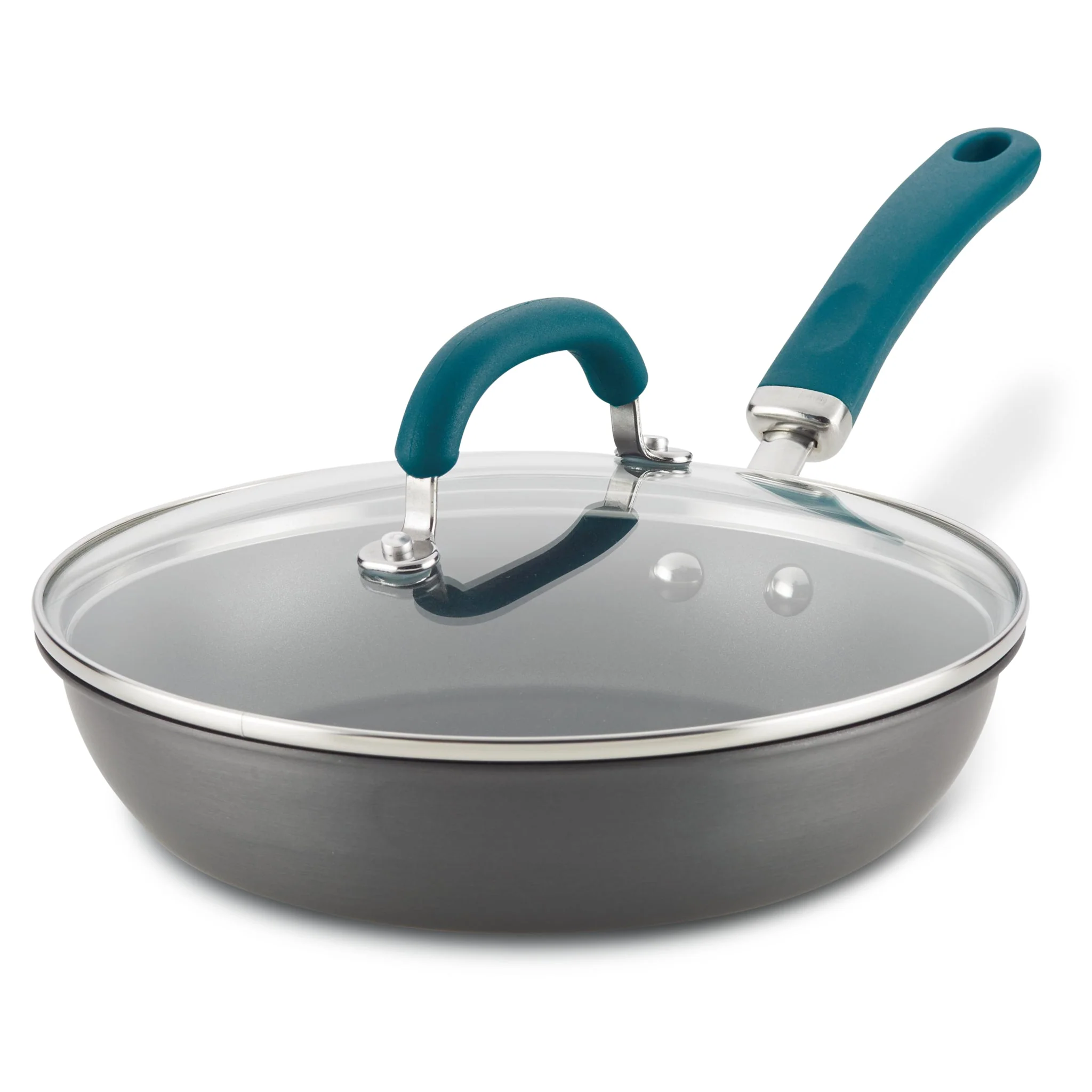 10.25-Inch Create Delicious Hard Anodized Nonstick Induction Covered Deep Frying Pan - Image 15