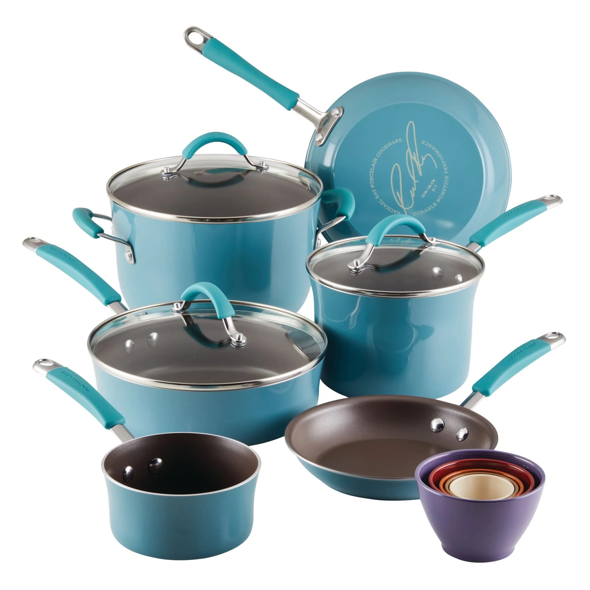 14-Piece Cucina Nonstick Cookware and Measuring Cup Set - Image 3