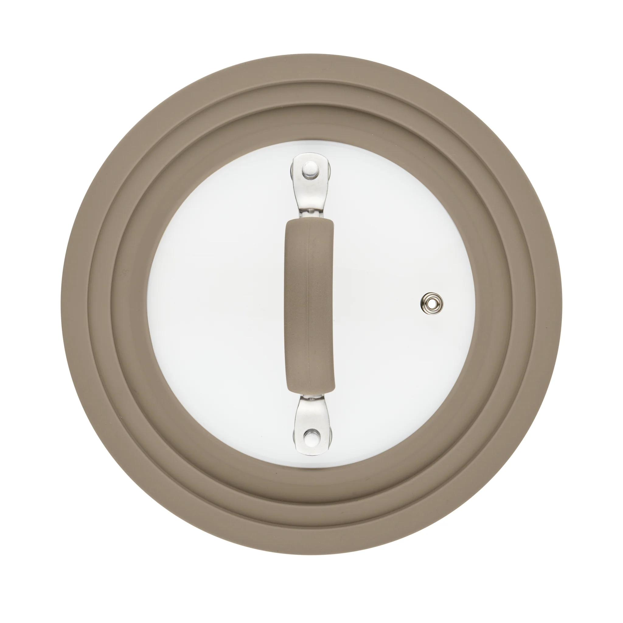 Small Universal Silicone-Rimmed Glass Lid, 6-8.5" - Image 3