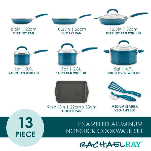 13-Piece Create Delicious Nonstick Induction Cookware Set - Image 44