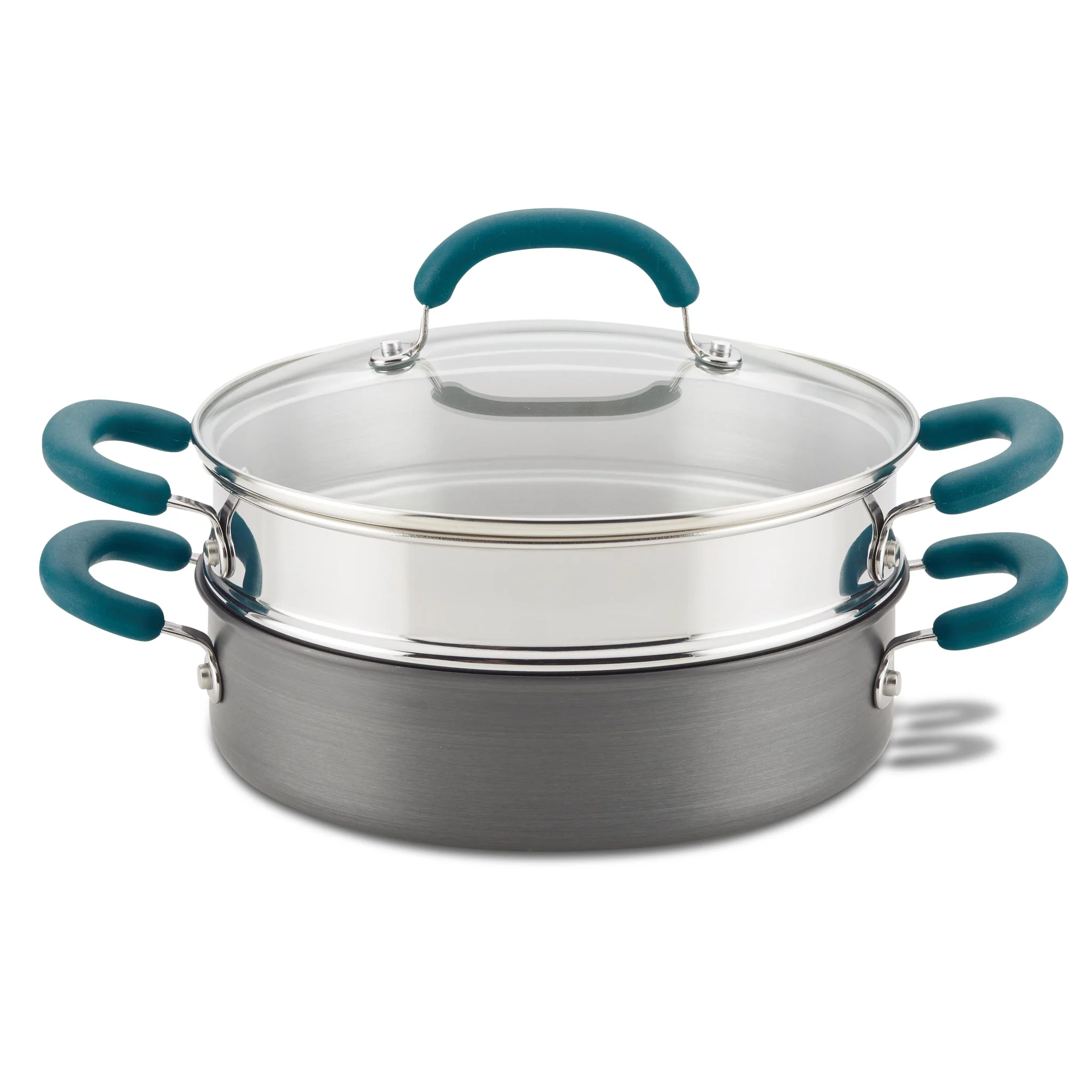 3-Quart Hard Create Delicious Anodized Nonstick Induction Steamer Set - Image 5