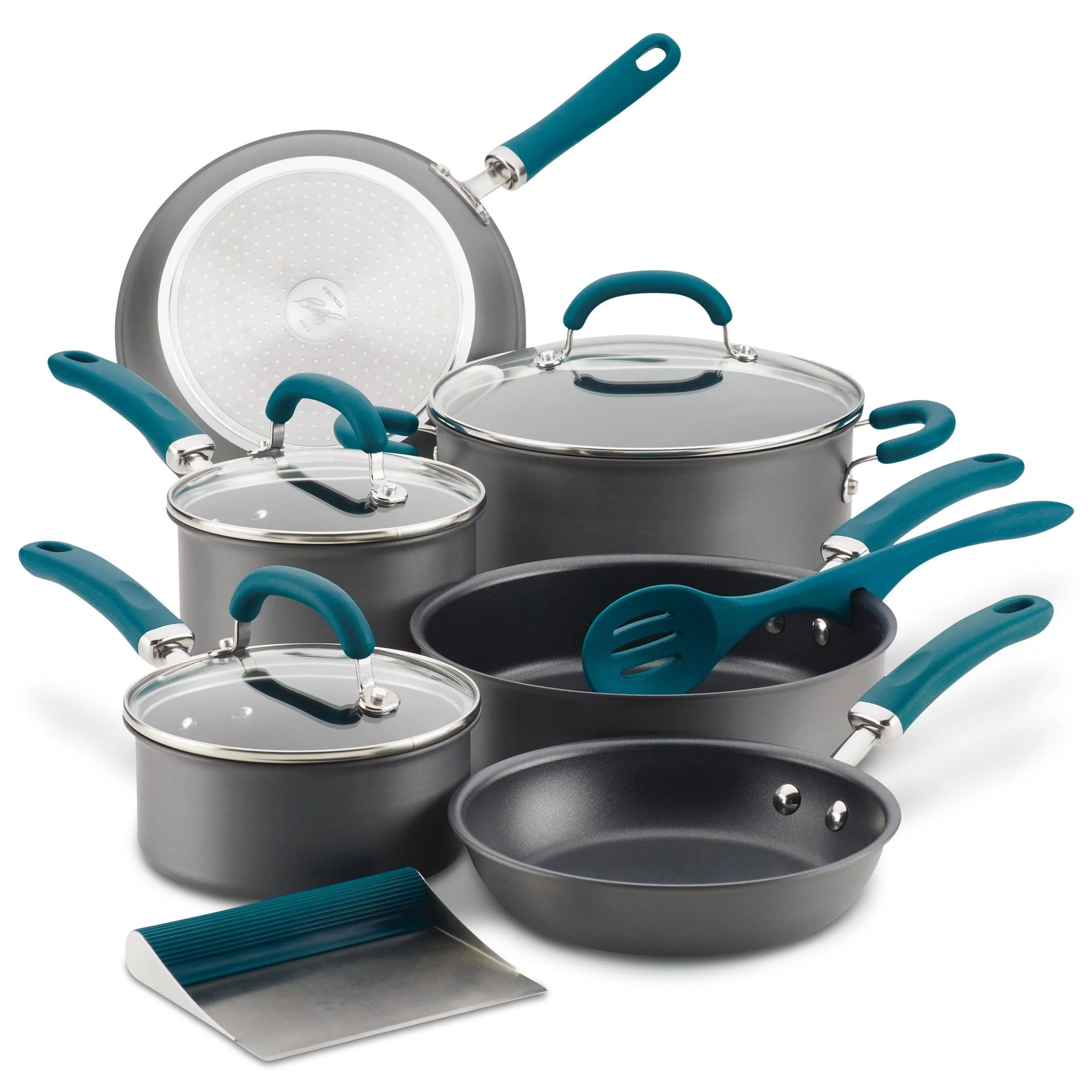 11-Piece Create Delicious Hard Anodized Nonstick Induction Cookware Set - Image 21