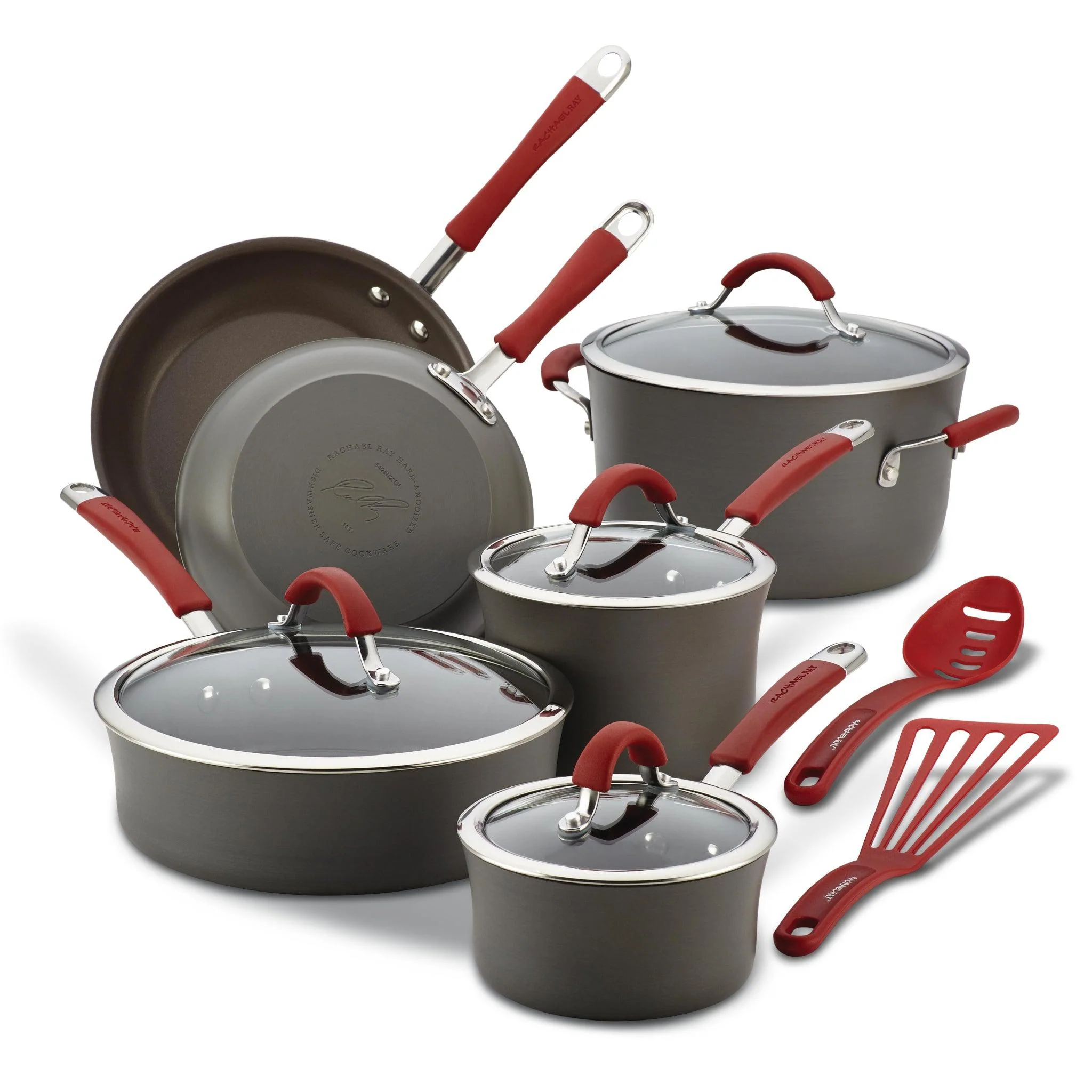 12-Piece Cucina Hard Anodized Nonstick Cookware Set - Image 3