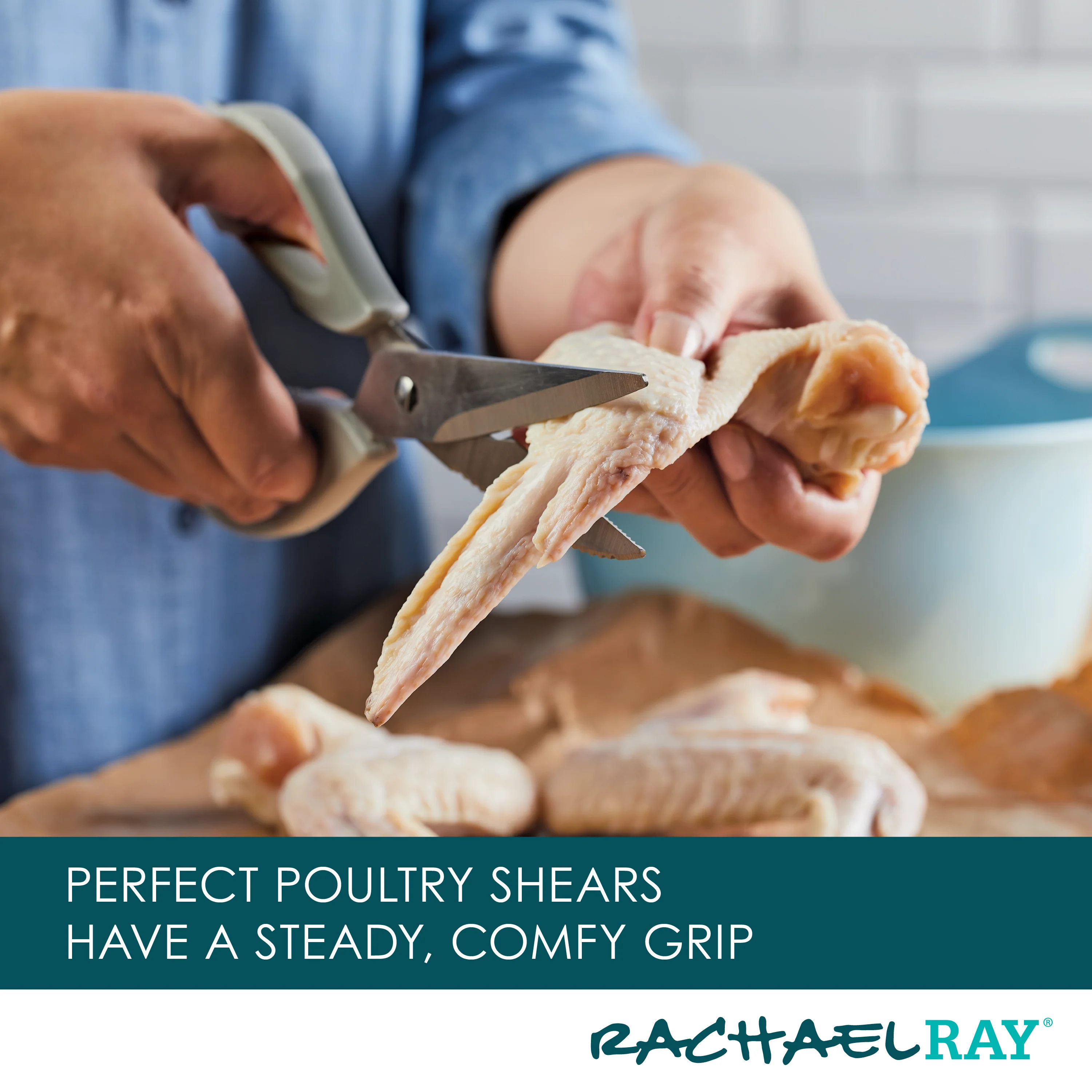 Multi Shear Kitchen Scissors with Herb Stripper and Sheath - Image 5