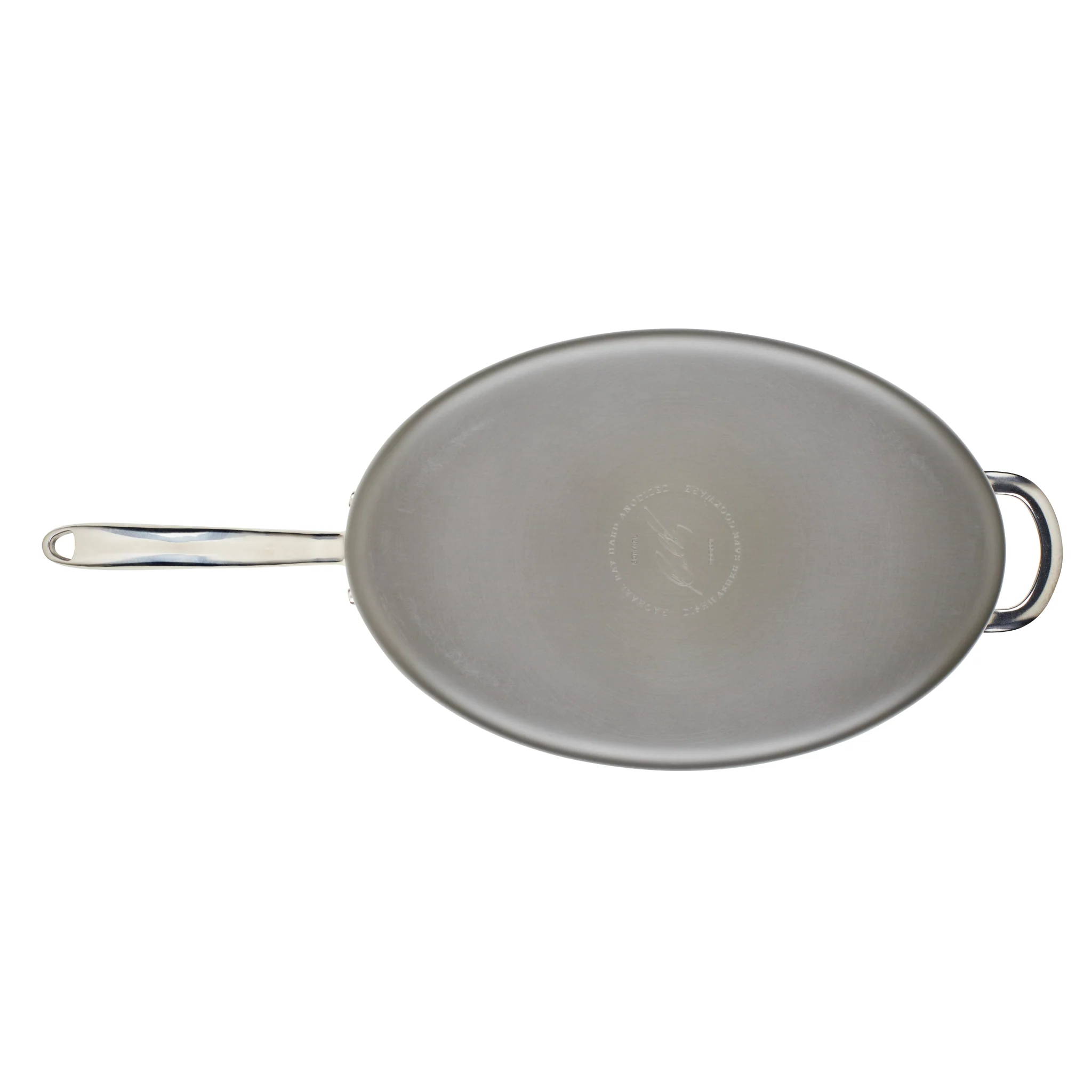 5-Quart Professional Hard Anodized Nonstick Oval Sauté Pan with Lid - Image 3