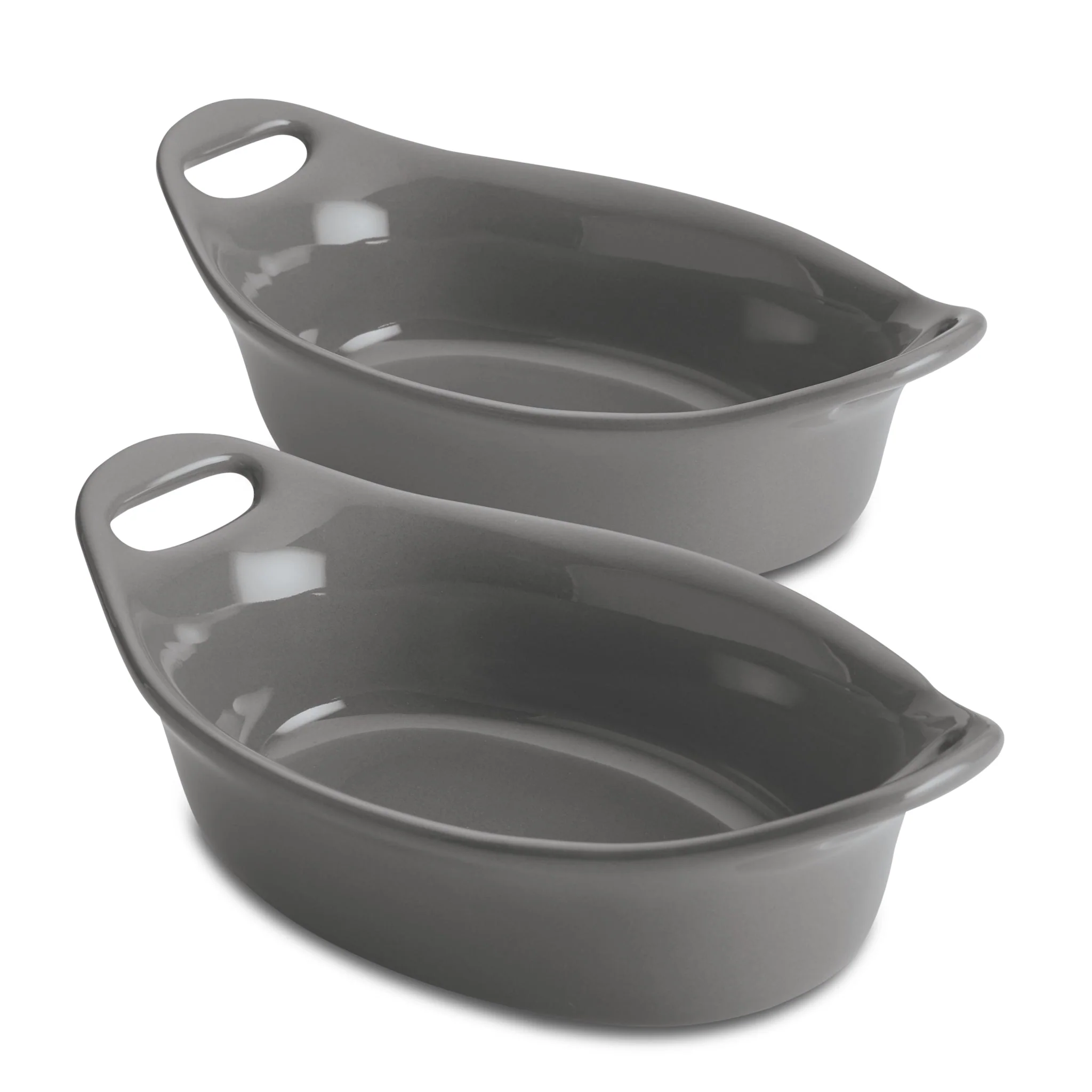 2-Piece 12-Ounce Oval Ceramic Au Gratin Set - Image 4