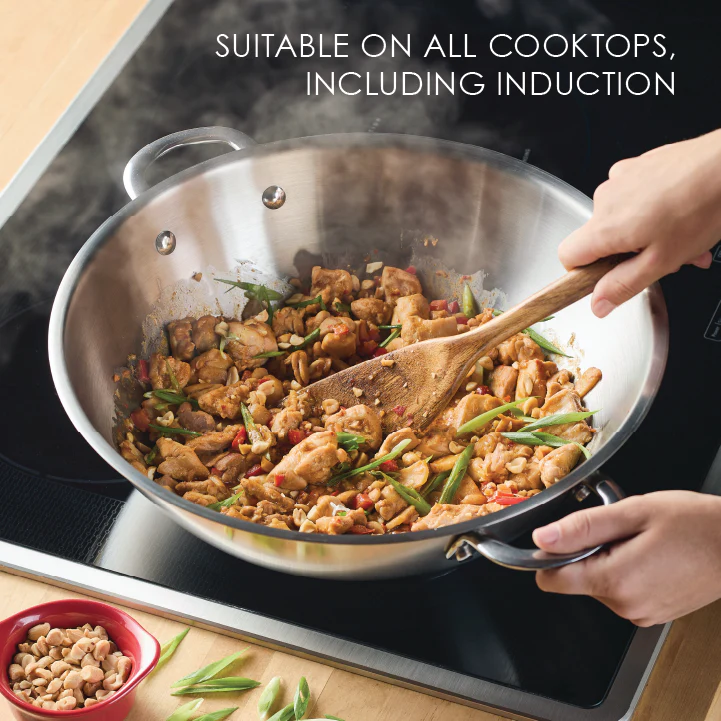14-Inch Stainless Steel Induction Wok - Image 6