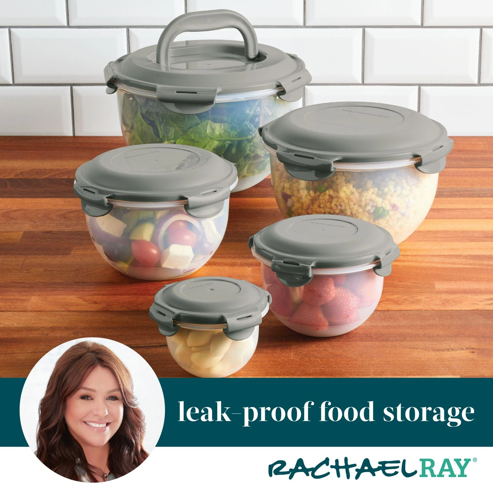 10-Piece Round Nestable Food Storage Containers - Image 5