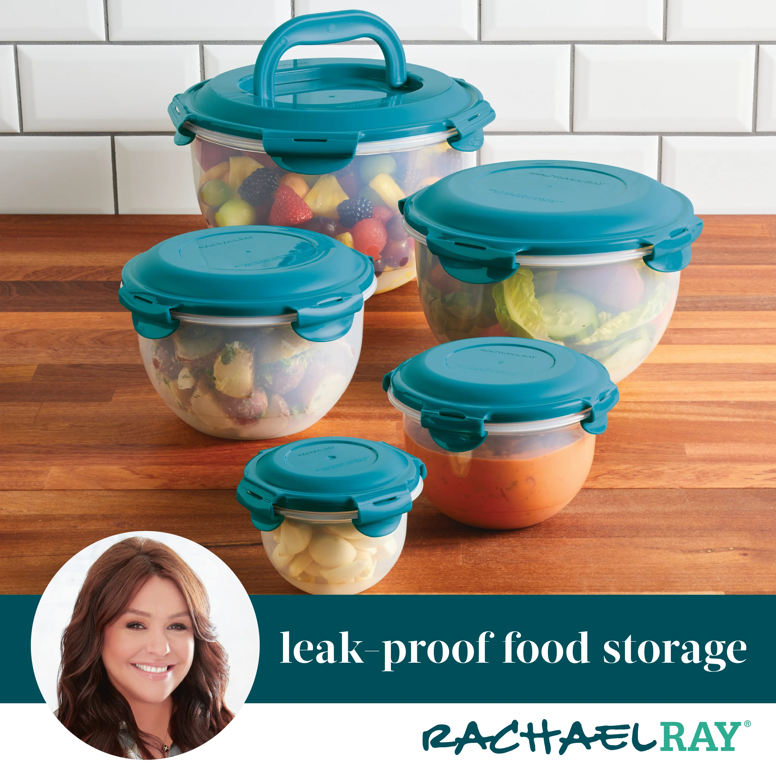 10-Piece Round Nestable Food Storage Containers - Image 8